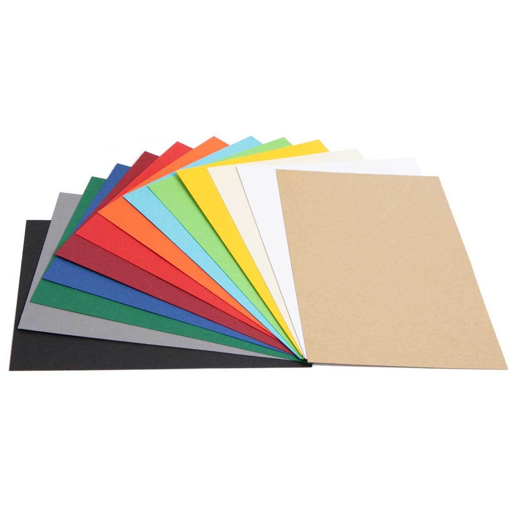 52 x Geschenkkarten DIN A6 blanko Tonkarton Postkarte Farb-Mix, Bunt