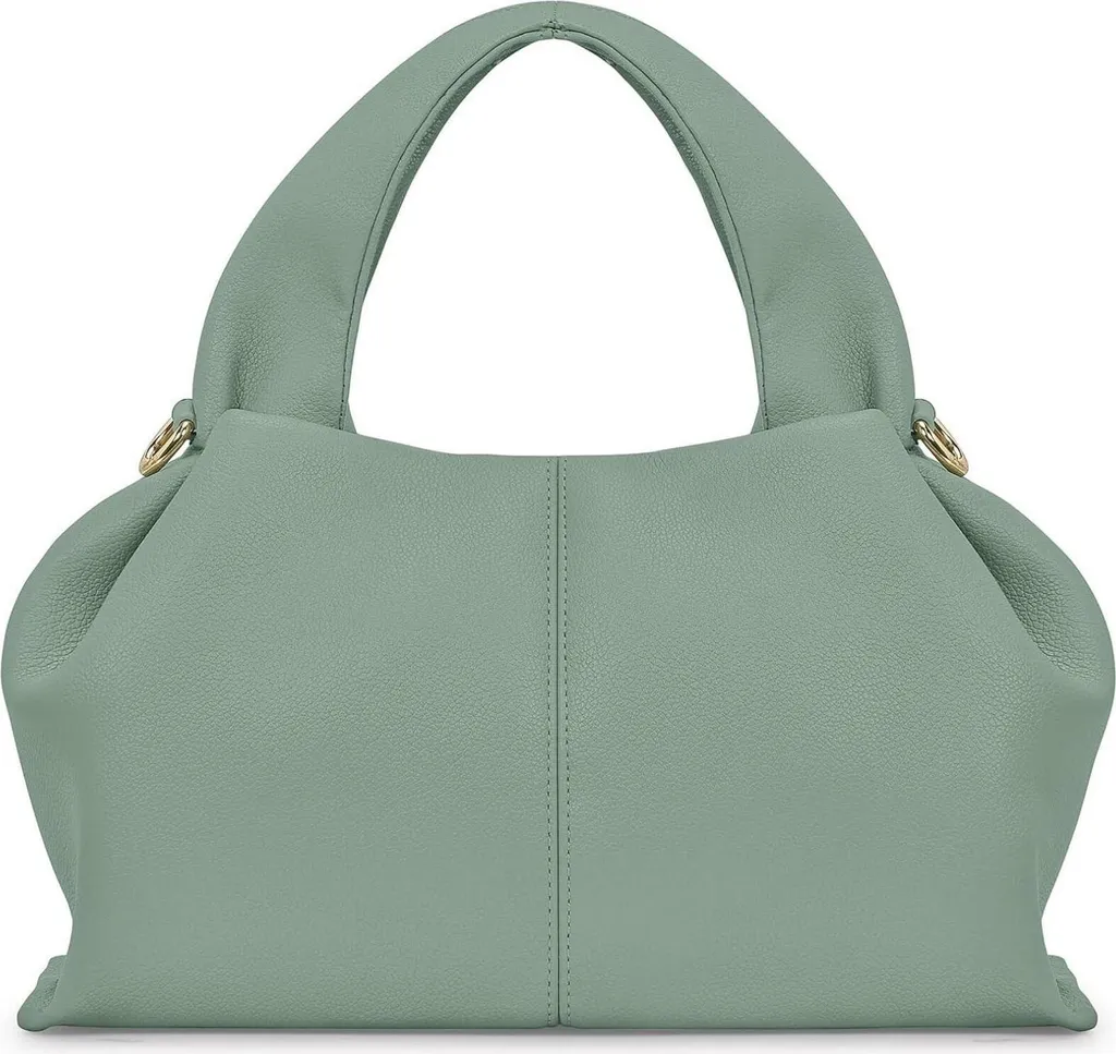 Borsa a Tracolla Donna Finto Cuoio - Manico a Fagottino Design Chic