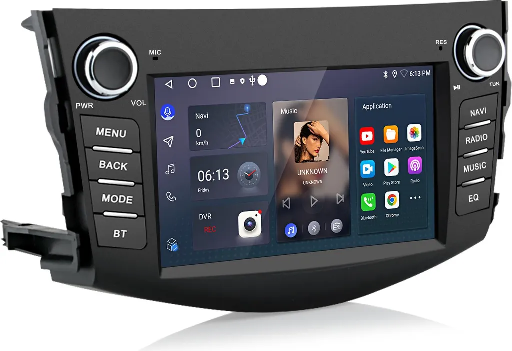 Autoradio Android Toyota RAV4 2006-2012 Wireless CarPlay 2+64GB GPS