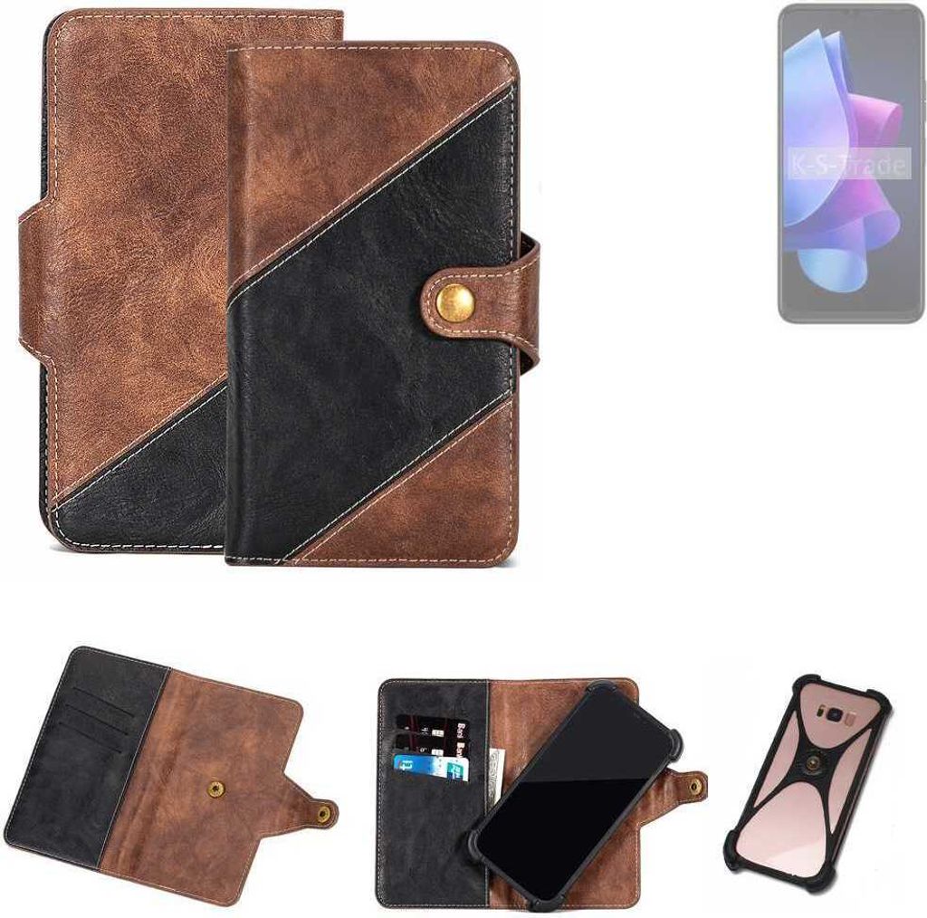 K-S-Trade Handyhülle Schutzhülle Bookstyle Case kompatibel mit Tecno Spark 10 5G Klapphülle Cover Hülle Schutztasche 1x