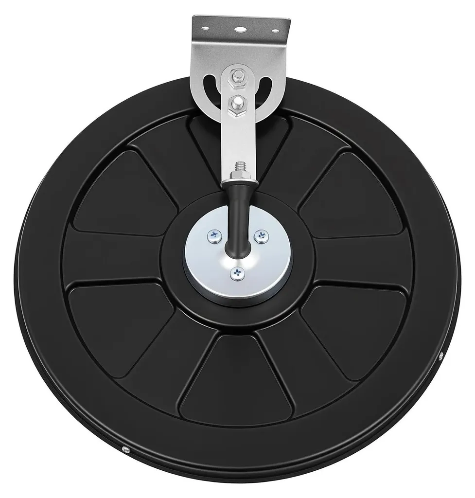 Miroir de sécurité routière convexe avec cadre robuste noir 60cm