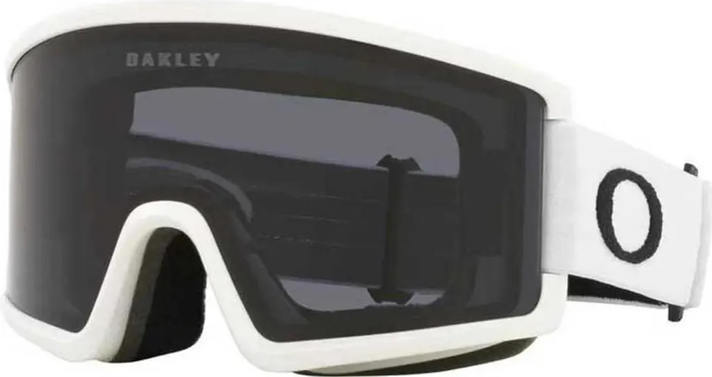 Oakley Target Line L 712005 Blanc Mat : Masque de Ski avec Verre Gris