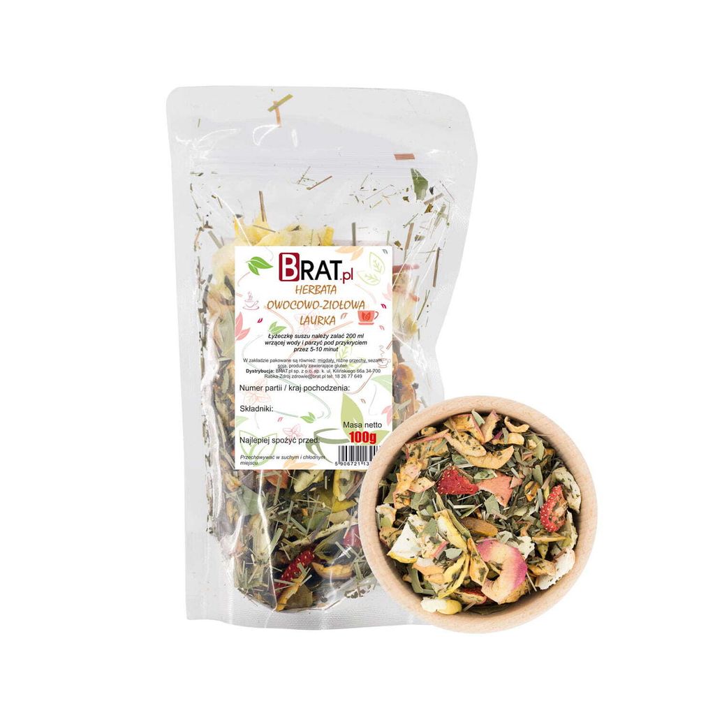 Herbata owocowo - ziołowa Laurka 100g Brat.pl Zdjęcie produktu 