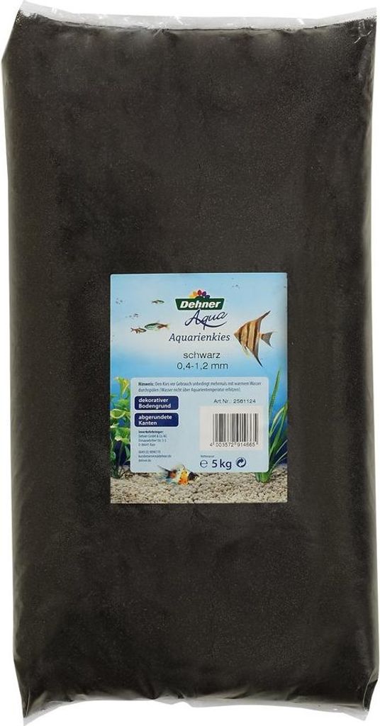 Dehner Aqua aquariumzand, korrelgrootte 0.4 - 1.2 mm, 5 kg, Productafbeelding 