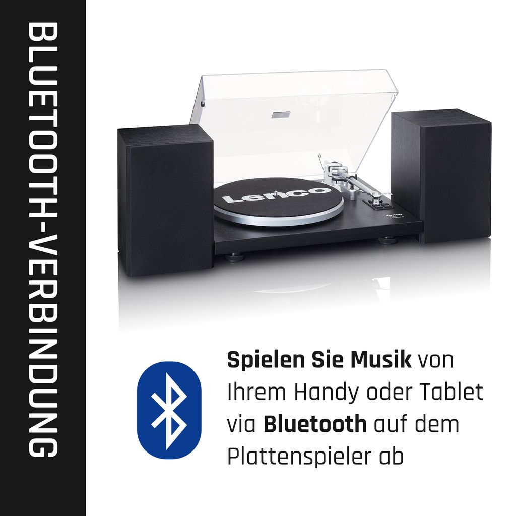 - LS-500BK Bluetooth® Lenco Plattenspieler