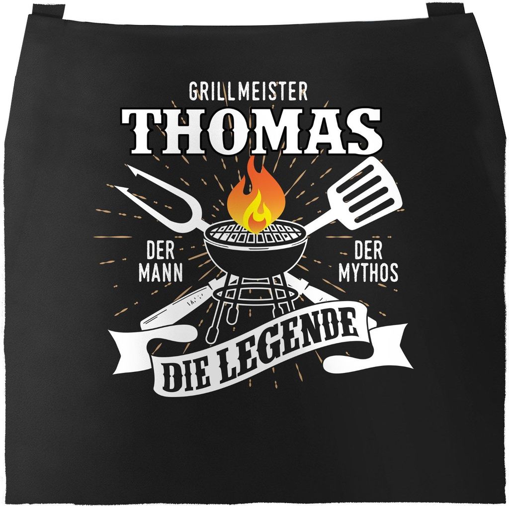 Grill-Schürze mit Spruch personalisierbar personalisierbar Produktbild 