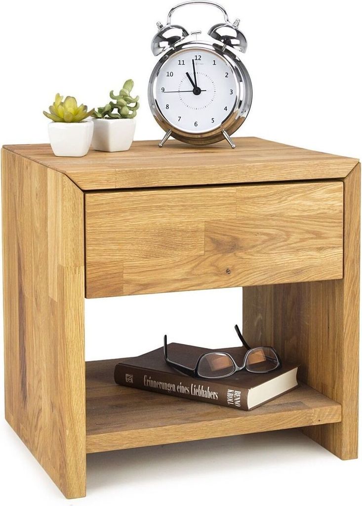 Nachkommode Nachtschrank Wildeiche-massiv Nako Jenny/ Sara Produktbild 