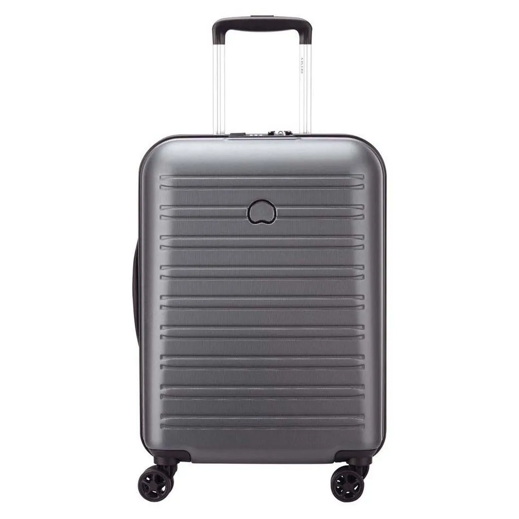 Valise cabine pour avion Delsey Segur 2.0 Slim 55 cm grise TSA