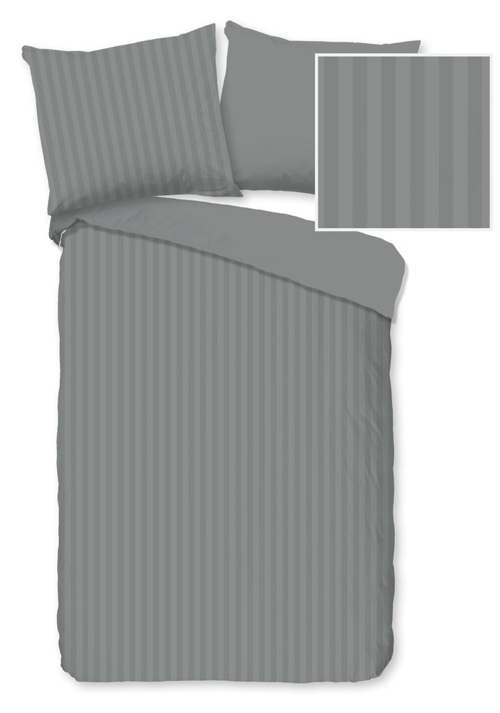 Duvet cover Descanso 120x150 + 1* 60x70 cm - calm satin stripe