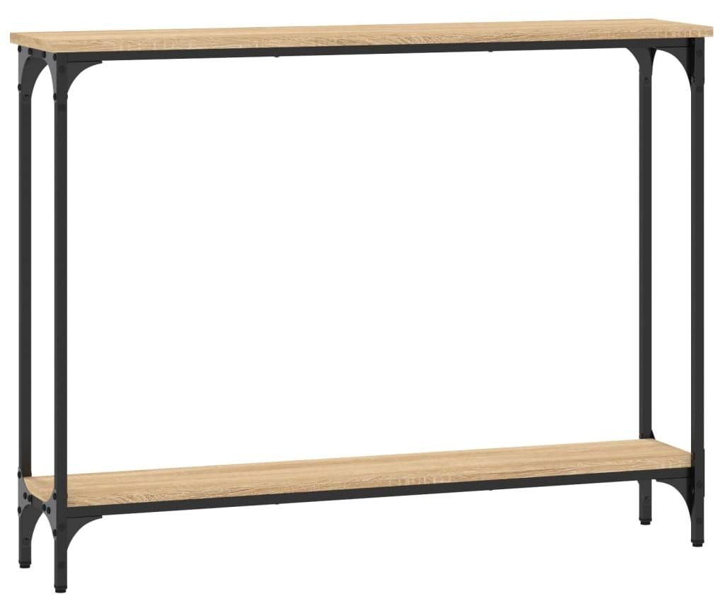 vidaXL Konzolový stolek Sonoma dub 100x22,5x75 cm výrobek Obrázek produktu 