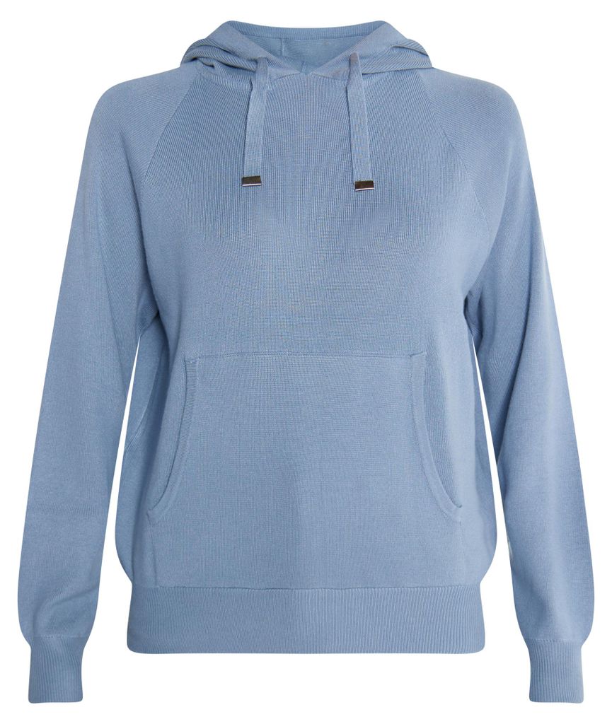 Mutha Damen Strick-Hoodie - jeansblau, L Produktbild 