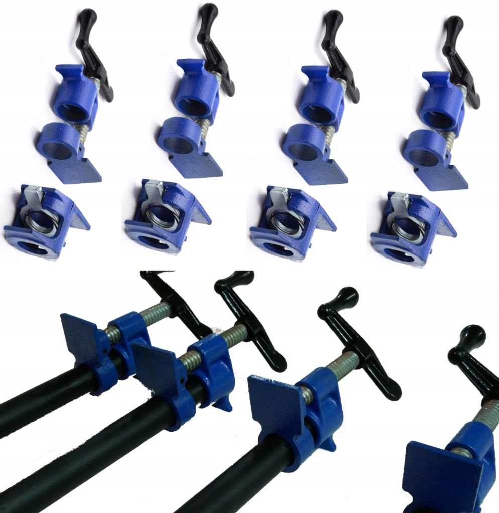 4er-Set Rohrzwingen 3/4" – Profi-Stahlzwingen für präzise Produktbild 