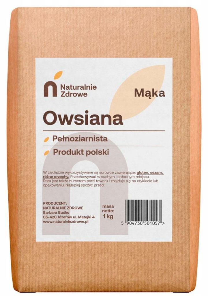 Hafermehl - Vollkorn, 1 kg Produktbild 