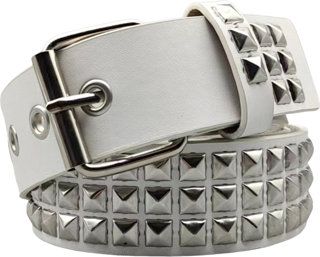 Punk-Stil Nietengürtel Quadratische Nieten Verstellbare Träger Rock Bund Frauen Mädchen Gothic Szene Zubehör