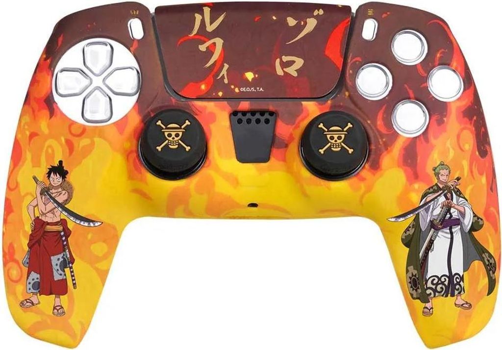 Blade Kit Sticker+ Grips+ Soft Haut One Piece Fire, PS5