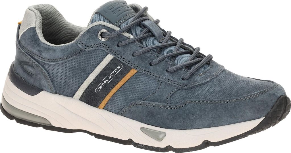 camel active URBAN Herrenschuhe - bequeme Schnür Halbschuhe blau NEU