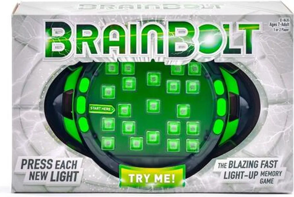 BrainBolt Jeu de Mémoire avec Lumières LED et Niveaux de Difficulté 7+