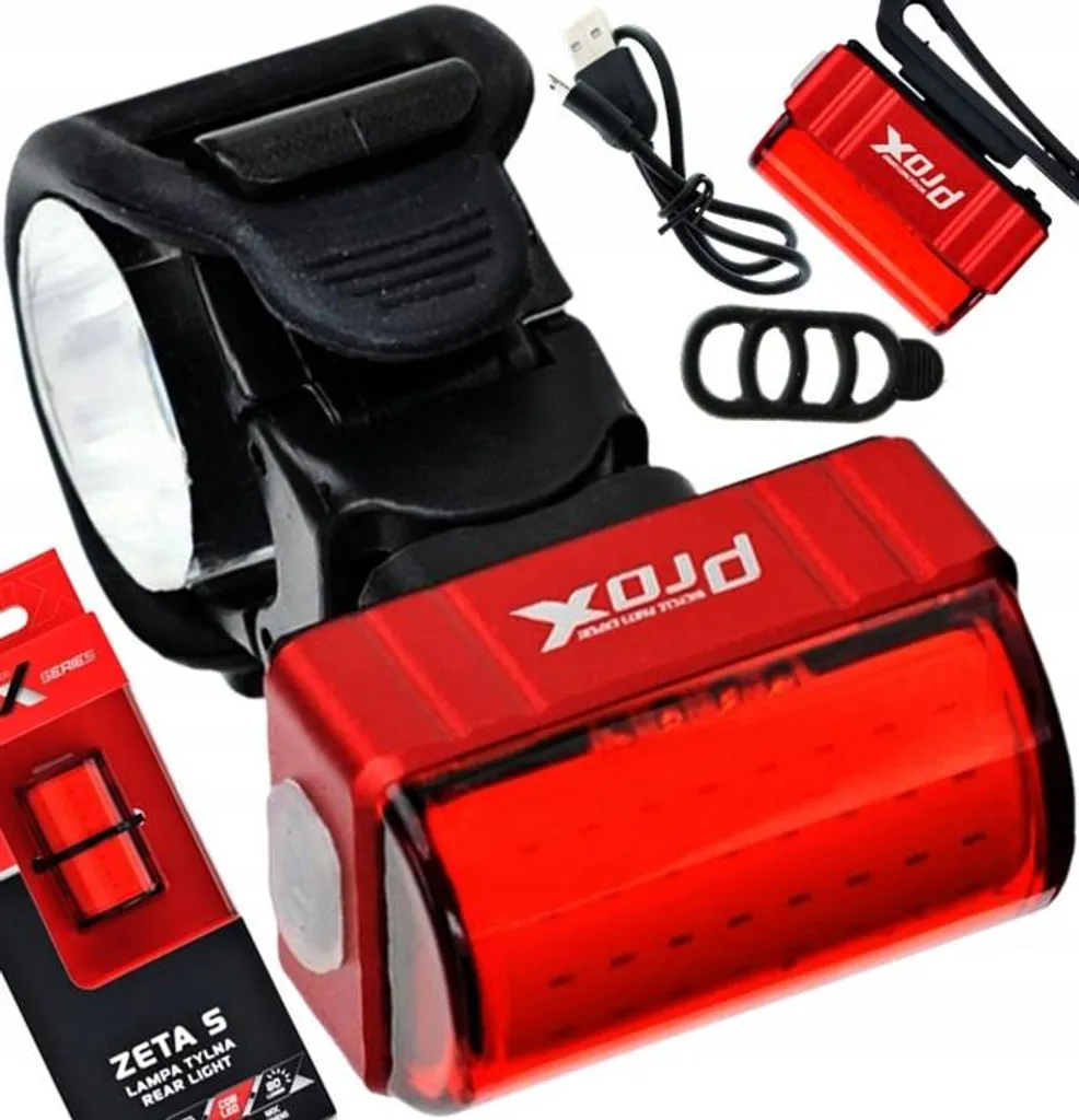 Éclairage arrière vélo Prox ZETA S LED COB rechargeable USB