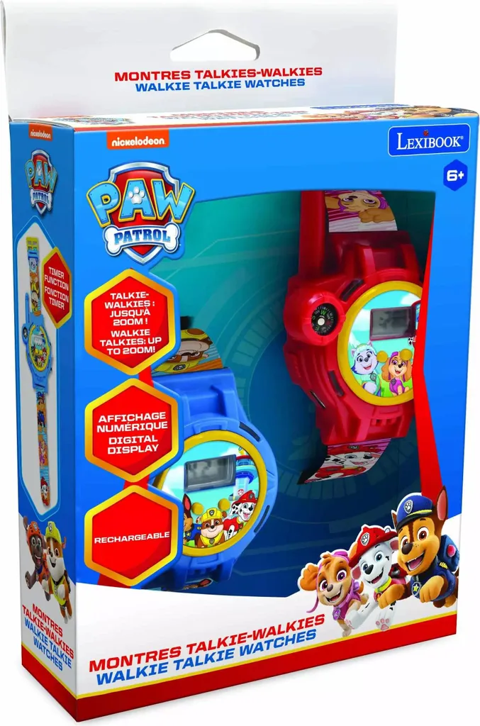 Montre Lexibook DMWTW1PA Rechargeable avec Lampe et Talkie-Walkie 200m