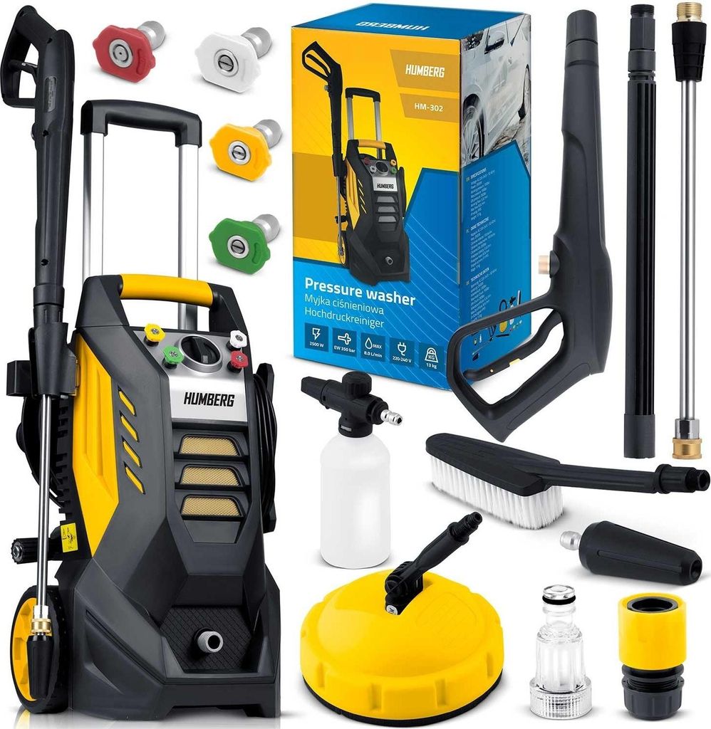 Idropulitrice con avvolgitubo 2500W Humberg HM-302 Immagine del prodotto 