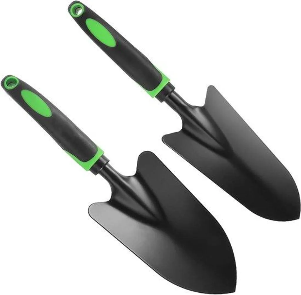 Lot jardinage robuste tête en acier 32 cm avec arrosoir et pelle