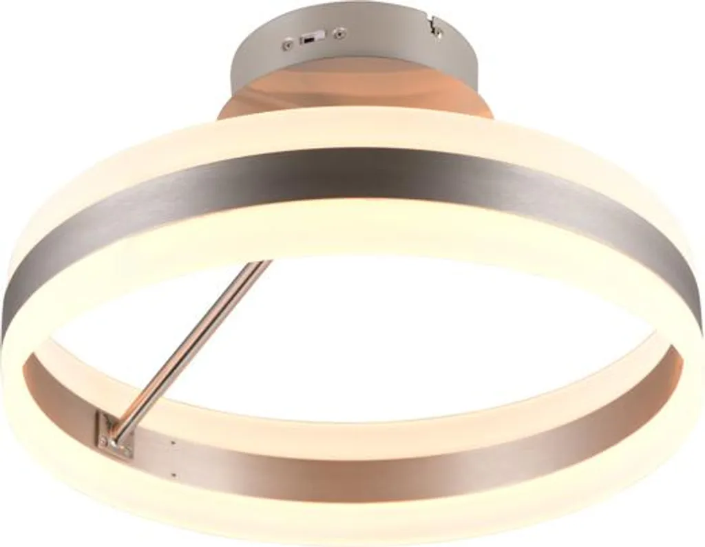 Plafonnier LED Salon et Chambre Trio Dios Nickel Mat à Intensité Variable