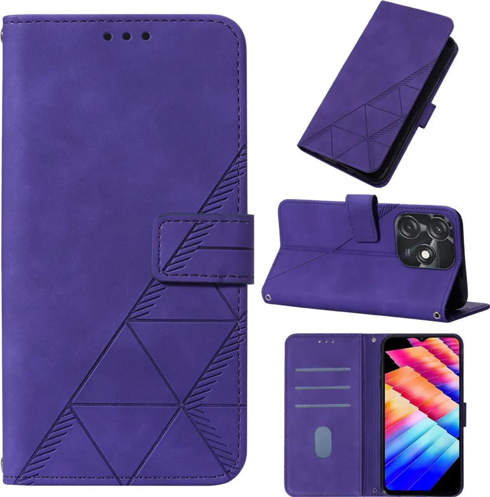 Cover Tecno Spark 10C per Famiglie: Robusta, Viola e con Porta Carte