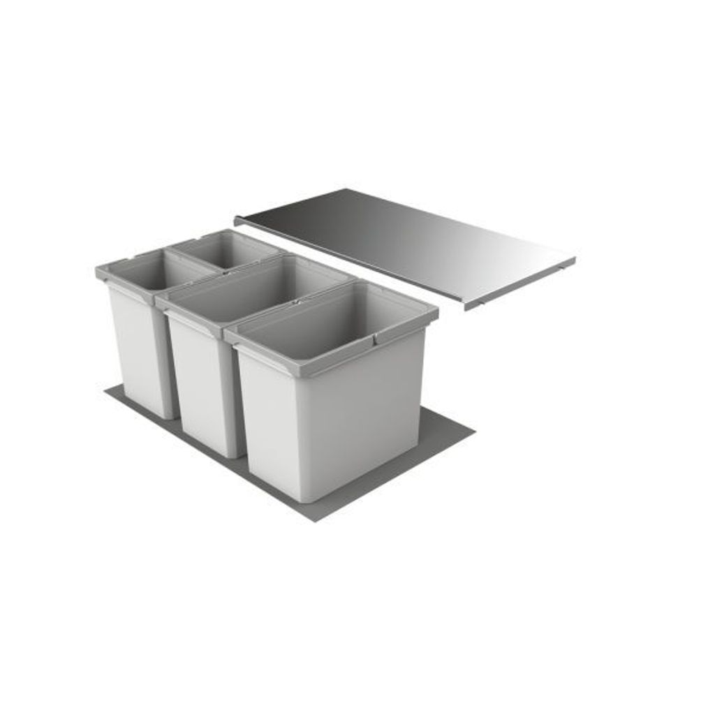 Naber Cox® Box 2T 800-4. kosz na śmieci, jasnoszary.  - Zdjęcie produktu 