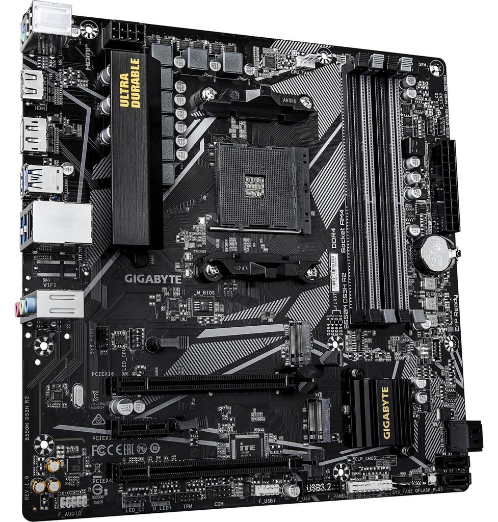GIGABYTE B550M DS3H R2, Mainboard Produktbild 