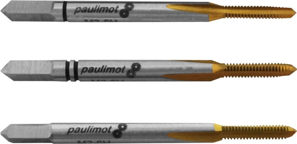 PAULIMOT Hand-Gewindebohrer-Satz M2x0,4