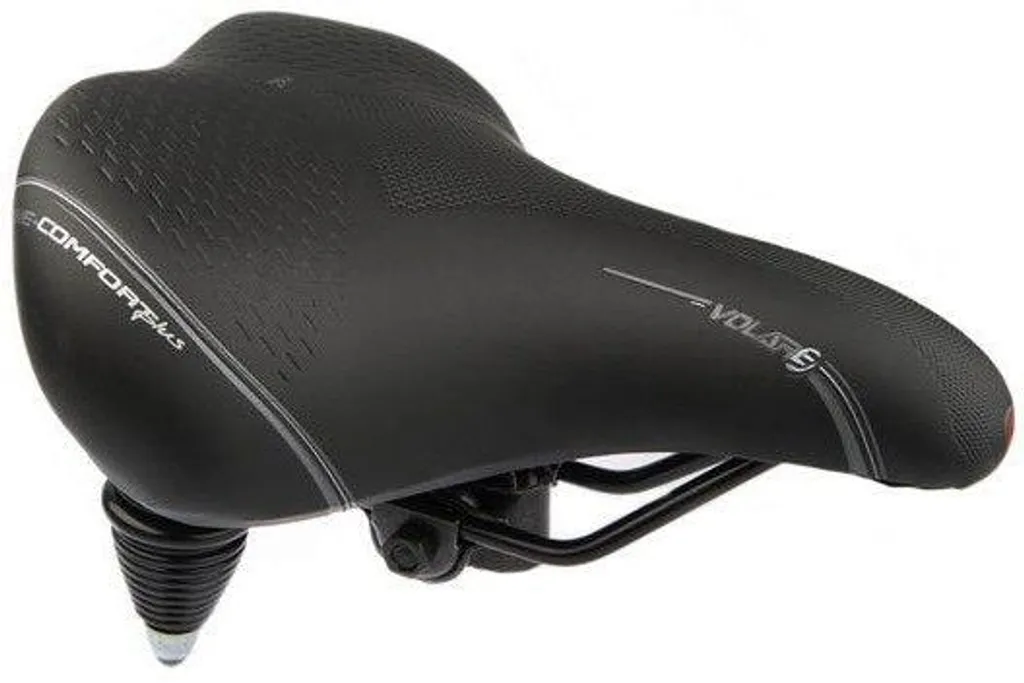 Selle de vélo Selle Bassano Volare XXL Cruiser noire pour cyclisme