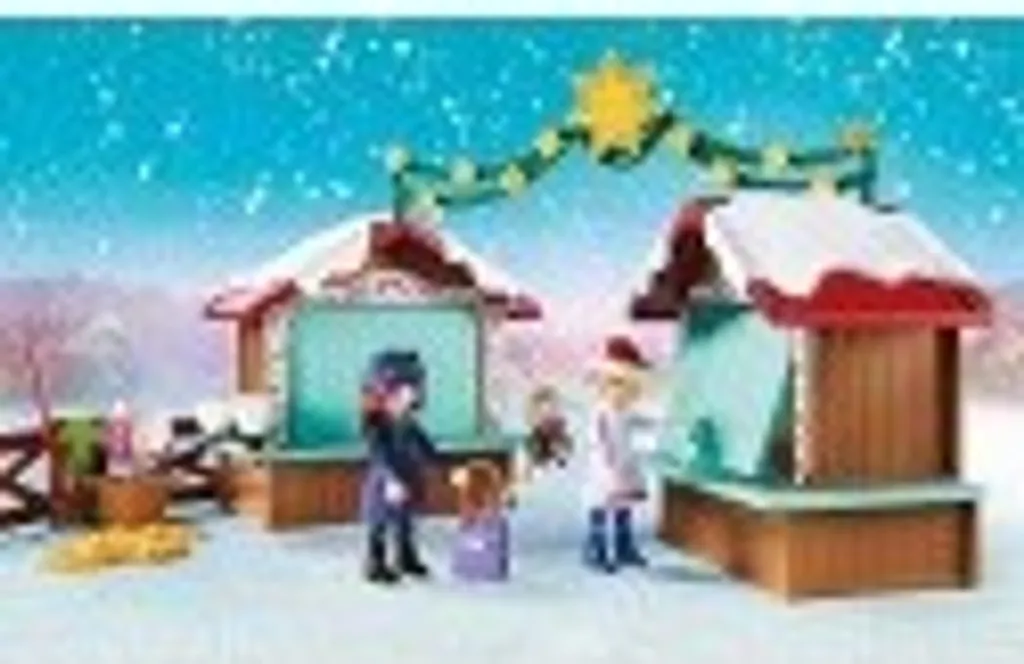 Cadeau Enfant PLAYMOBIL Spirit 70395 Marché de Noël pour jouer en hiver - 5