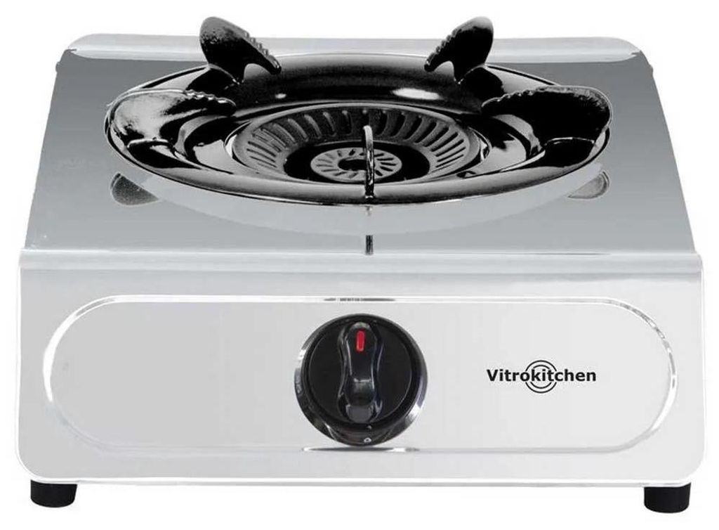 Vitrokitchen 160IB, Stal nierdzewna, Blat, Gaz, Stal Zdjęcie produktu 