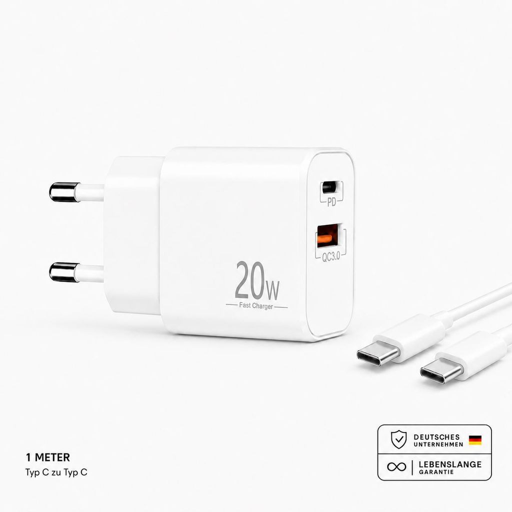 Rýchla nabíjačka USB-C + USB-A, univerzálny napájací Obrázok produktu 