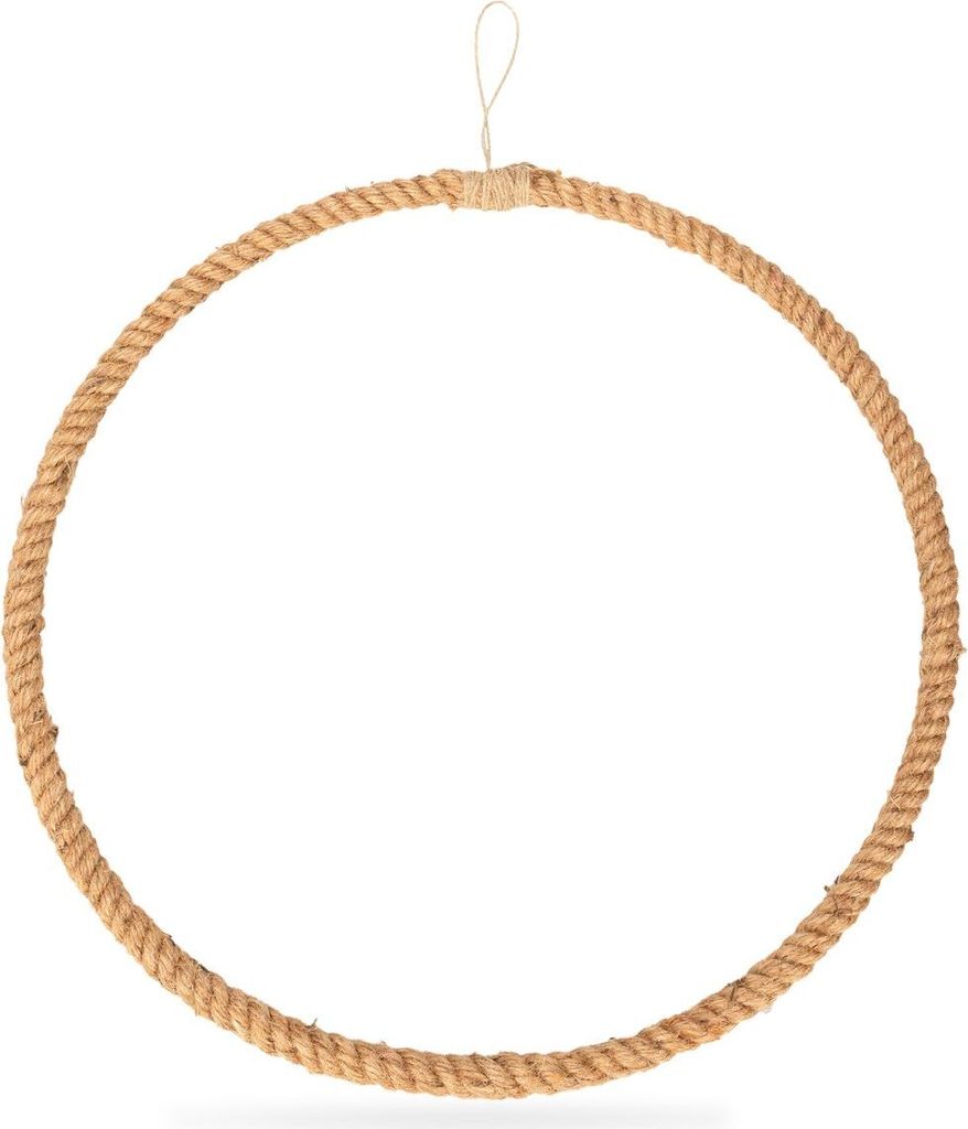 Metallring Jute umwickelt Ø 25 bis 50 cm Drahtring Basteln Produktbild 