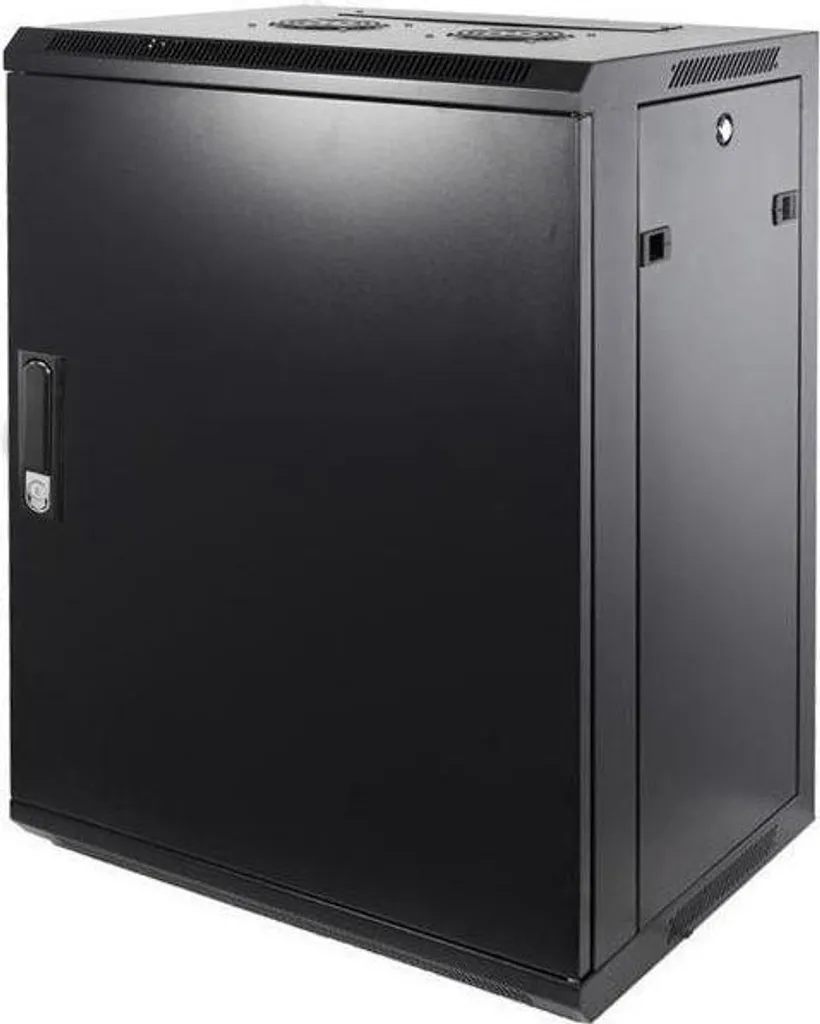 Baie de brassage 15U murale 600x600 - Coffret réseau porte métallique