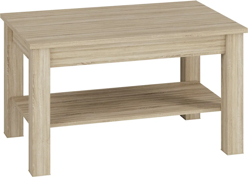 Table basse GVENDA sonoma clair - Table de salon design scandinave chic