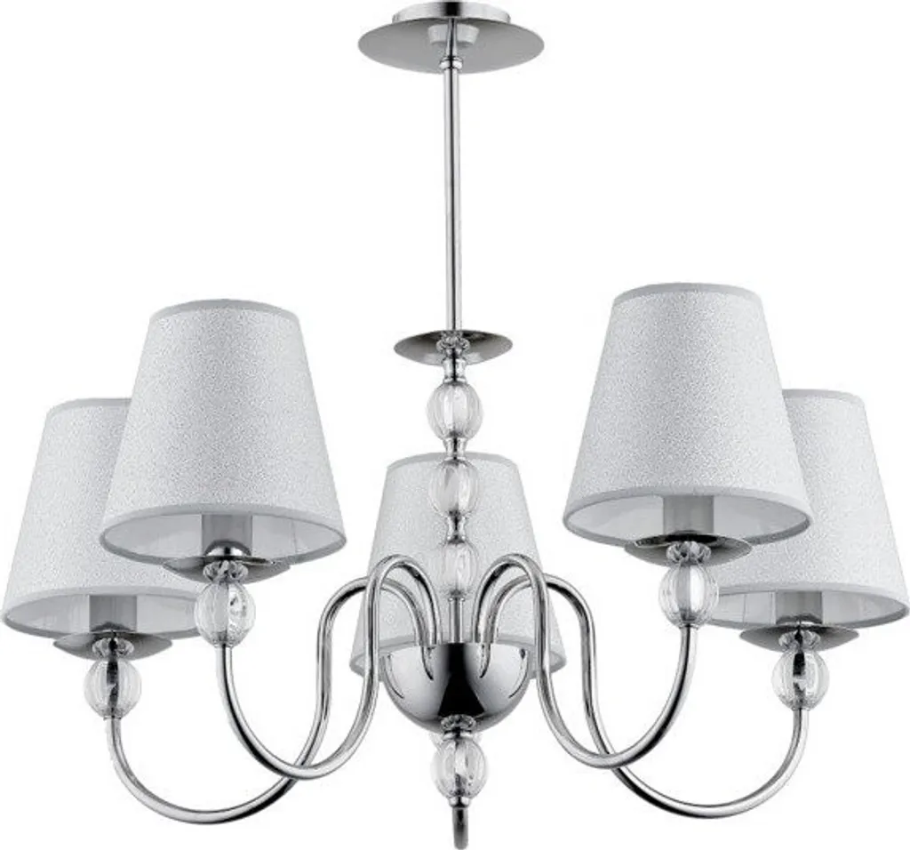 Lustre pour salle à manger EMMANUELLE chrome - Éclairage design Alfa