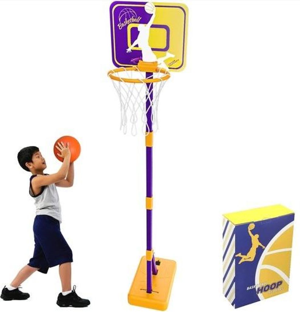 Kinder Basketballkorb Höhenverstellbar - 93-161 cm - Mini Basketballnetz - Outdoor Indoor - Geschenke für Kinder von 3 bis 6 Jahren - Geburtstag ...