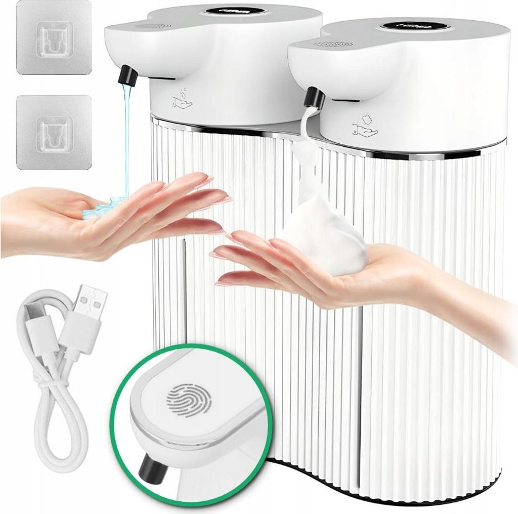 Berührungsloser Doppel-Flüssigseifenspender 2x 350ml Produktbild 