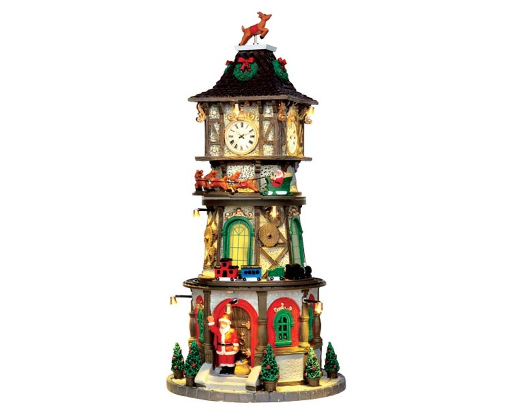 Lemax - Christmas Clock Tower - Beleuchteter & Animierter Obrázok produktu 
