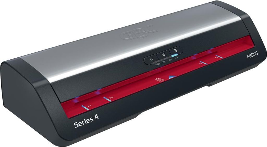 GBC Laminiergerät 480HS bis DIN A3 schwarz/silber/rot