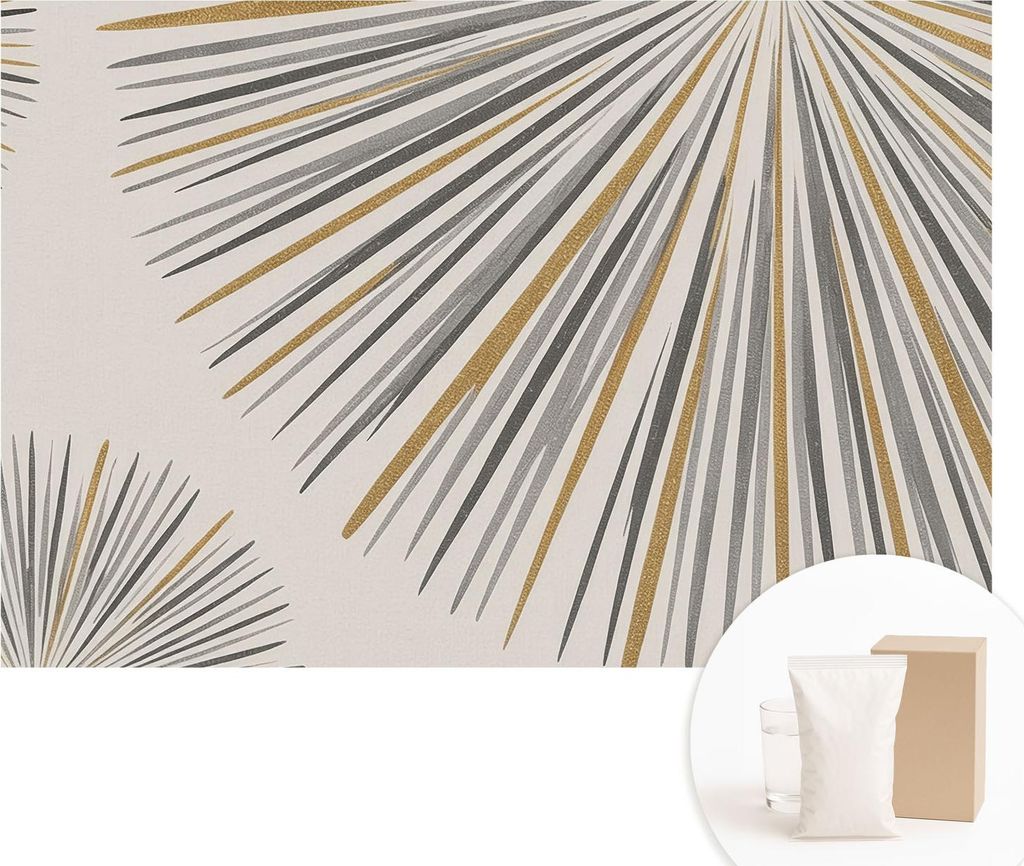 Fototapete - Wandbilder für Wohnzimmer - 104x70 cm - Dekorative Wandfolie - Modernes Design für Wanddekoration - Tapeten für Innenräume - Geome...
