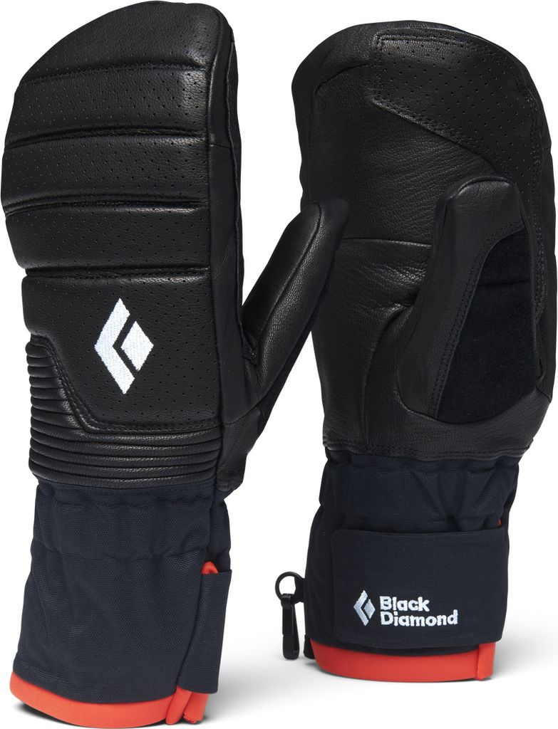 W Progression Mitts, 9008 Black-Black, M, Black Diamond
