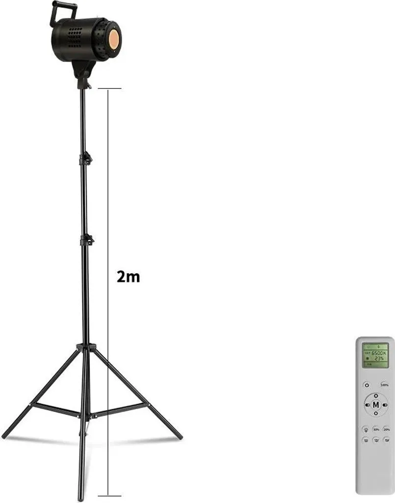 Kit éclairage vidéo et photo pour portrait avec trépied de 2 m