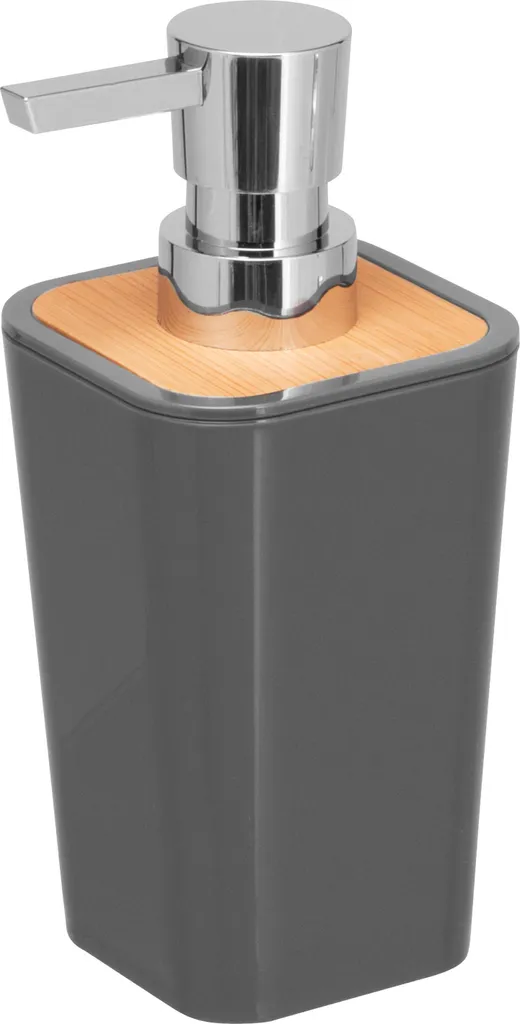 bremermann CALVI Dispenser Sapone Bambù Grigio 320ml - Praticità Top