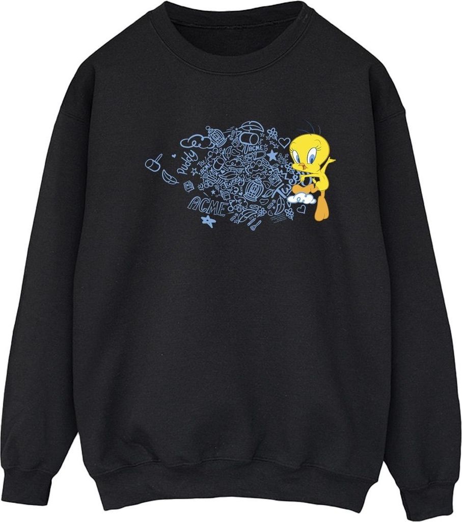 Looney Tunes - "ACME" Sweatshirt für Damen BI24798 (S) (Schwarz)