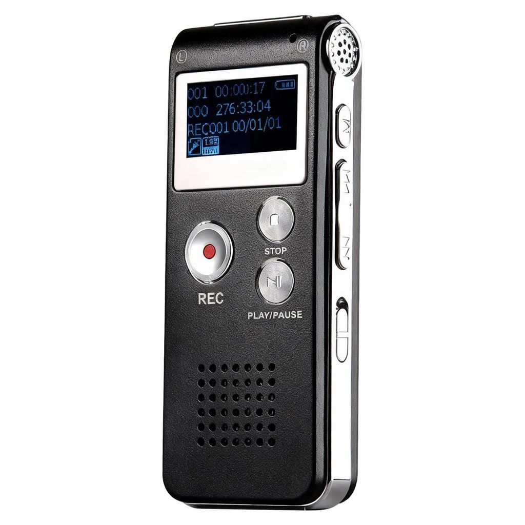 Digitales Diktiergerät, 16GB Mini-Aufnahmegerät, Diktiergerät mit Wiedergabefunktion für Vorlesungen–USB-wiederaufladbares Diktiergerät, MP3...