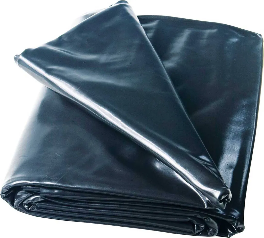 Bâche Bassin PVC 6x8m Épaisseur 0,5mm - Haute Résistance aux UV Noir