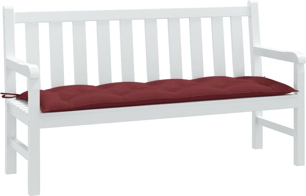 Design Gartenbank-Auflage Melange Weinrot 150x50x7 cm Stoff, Klassische Sofas 2024 Neu